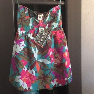 Roxy Vista Peak Tube Top Size Medium New With Tags